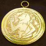 lion head jupiter bronze talisman