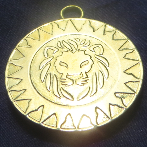  bronze lion head jupiter talisman