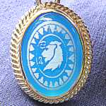 lion head jupiter bronze talisman