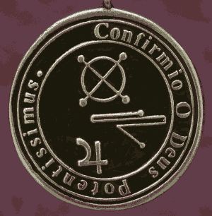 Talisman larger than actual size