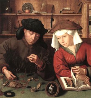 Renaissance Moneylender and Wife