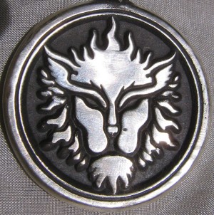 Talisman larger than actual size