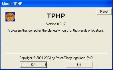 TPHP Main Screen